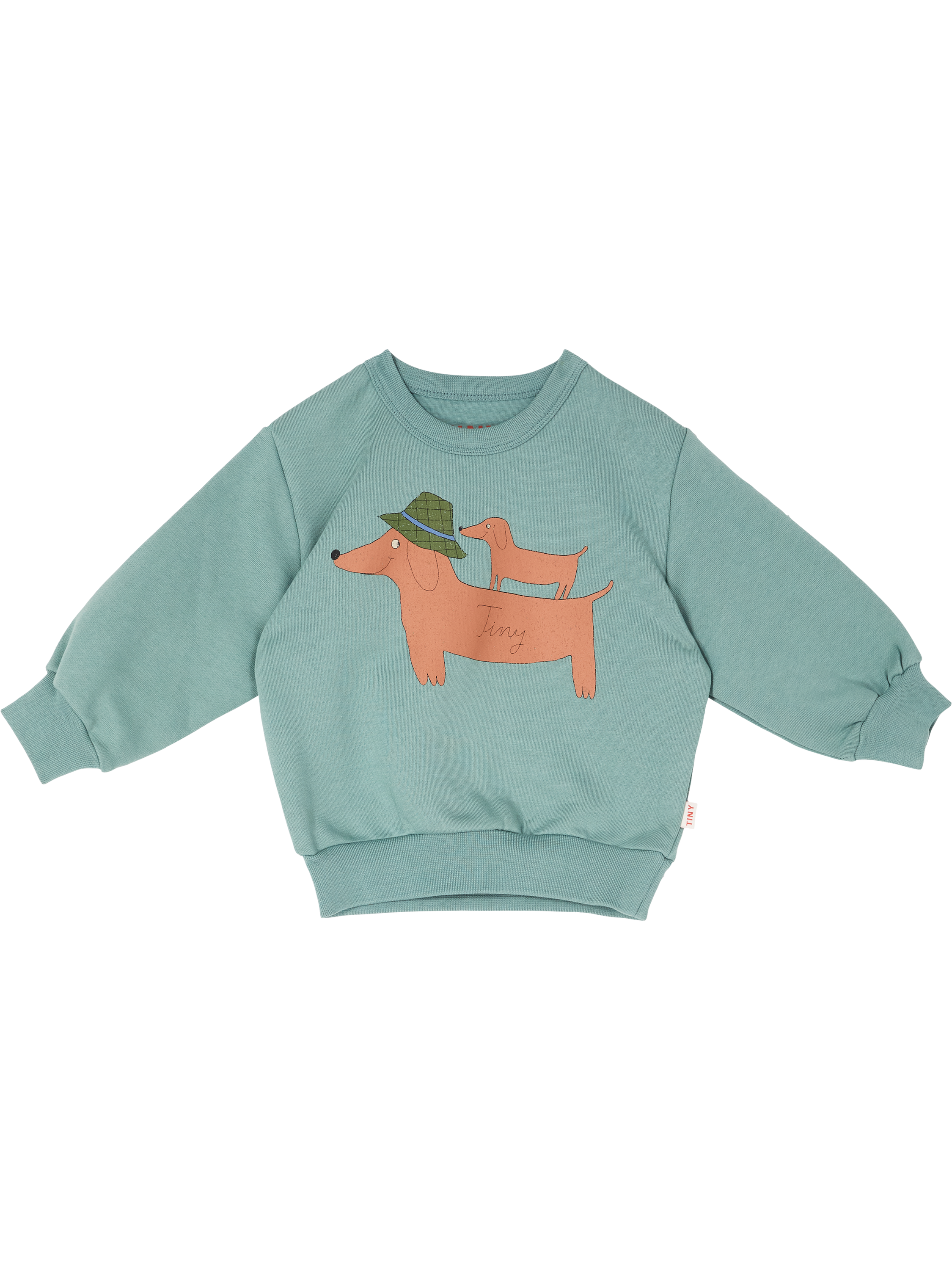 TINYCOTTONS 'Two Dogs Graphic' jumper, green, Product view – UNGER.DE