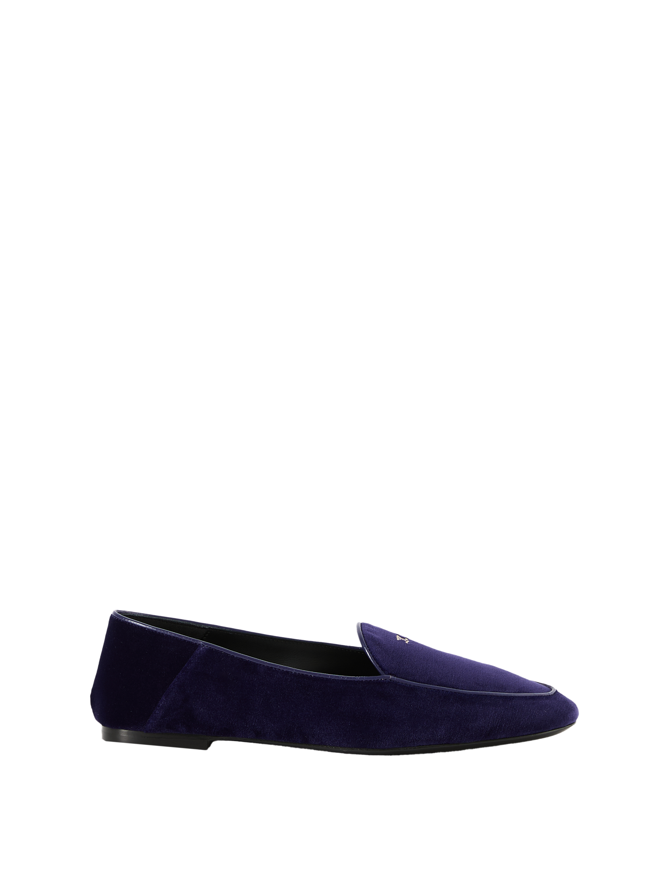 Slip-On Loafer aus Samt in Violett