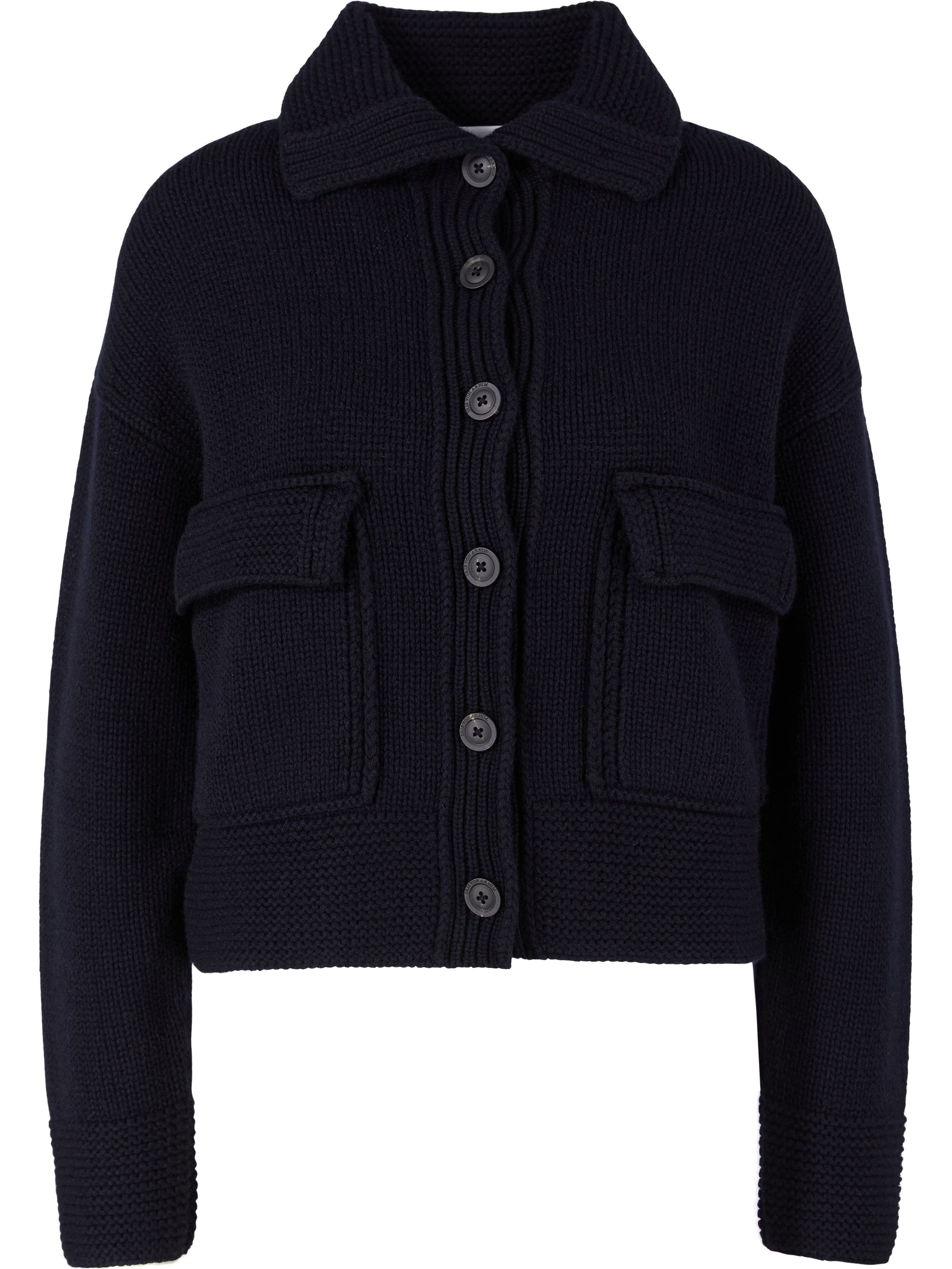 Iris von Arnim Cashmere-Strickjacke 'Pemira' Navy, Product view – UNGER.DE