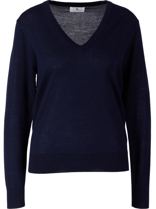 Woll-Cashmere-Seidenpullover Midnight