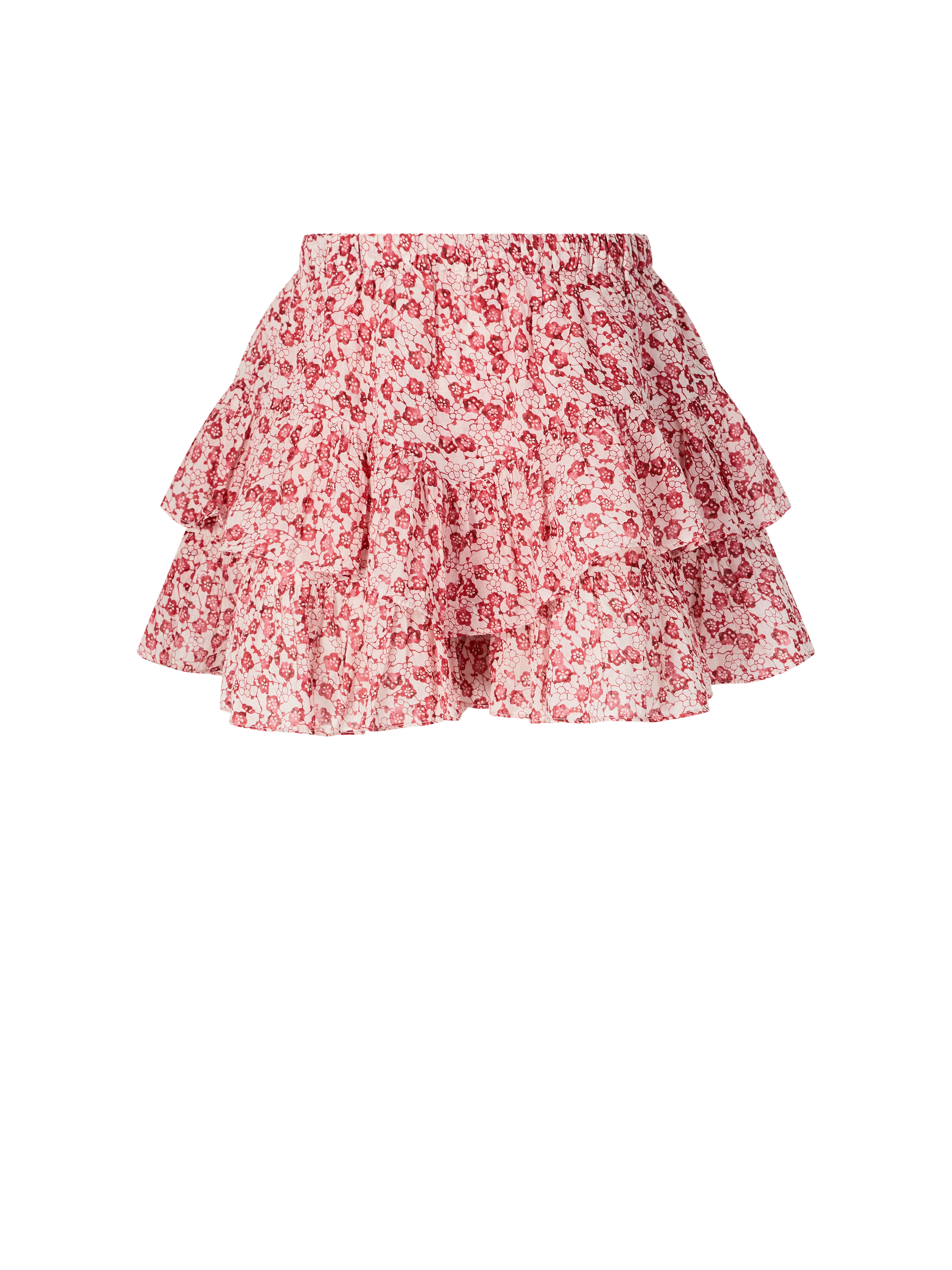 Floral skort 'Jocadia' red