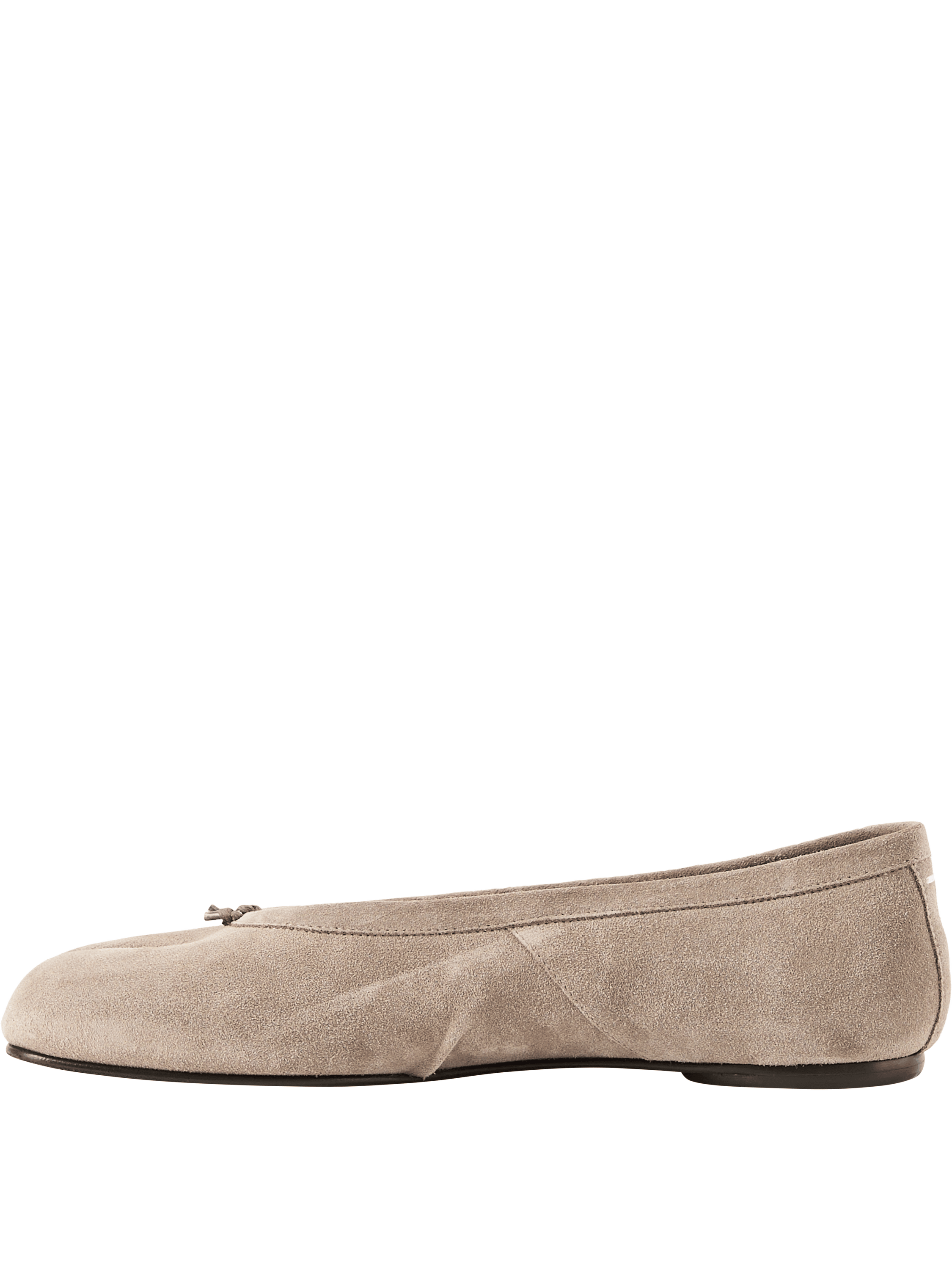 Maison Margiela 'Tabi' Ballerina Flats, Anthracite, Front view – UNGER.DE