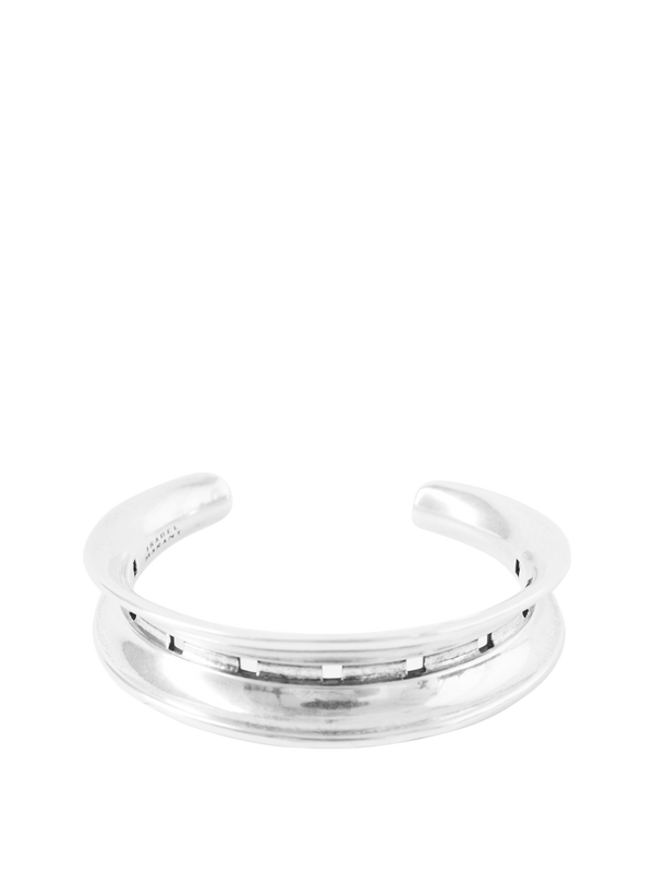 Offener Armreif 'Byrne' aus Metall Silber