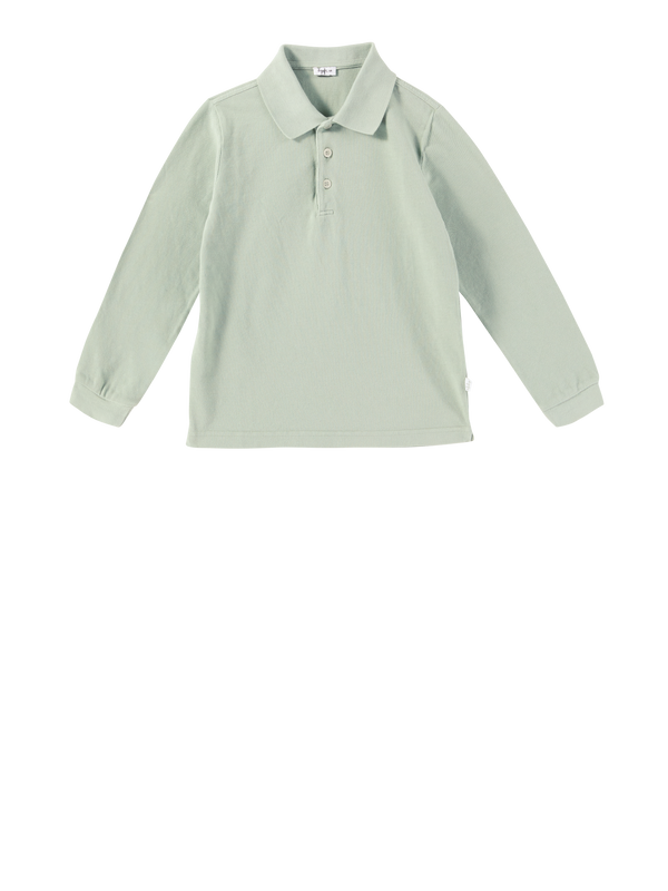 Baumwoll-Poloshirt Salbei