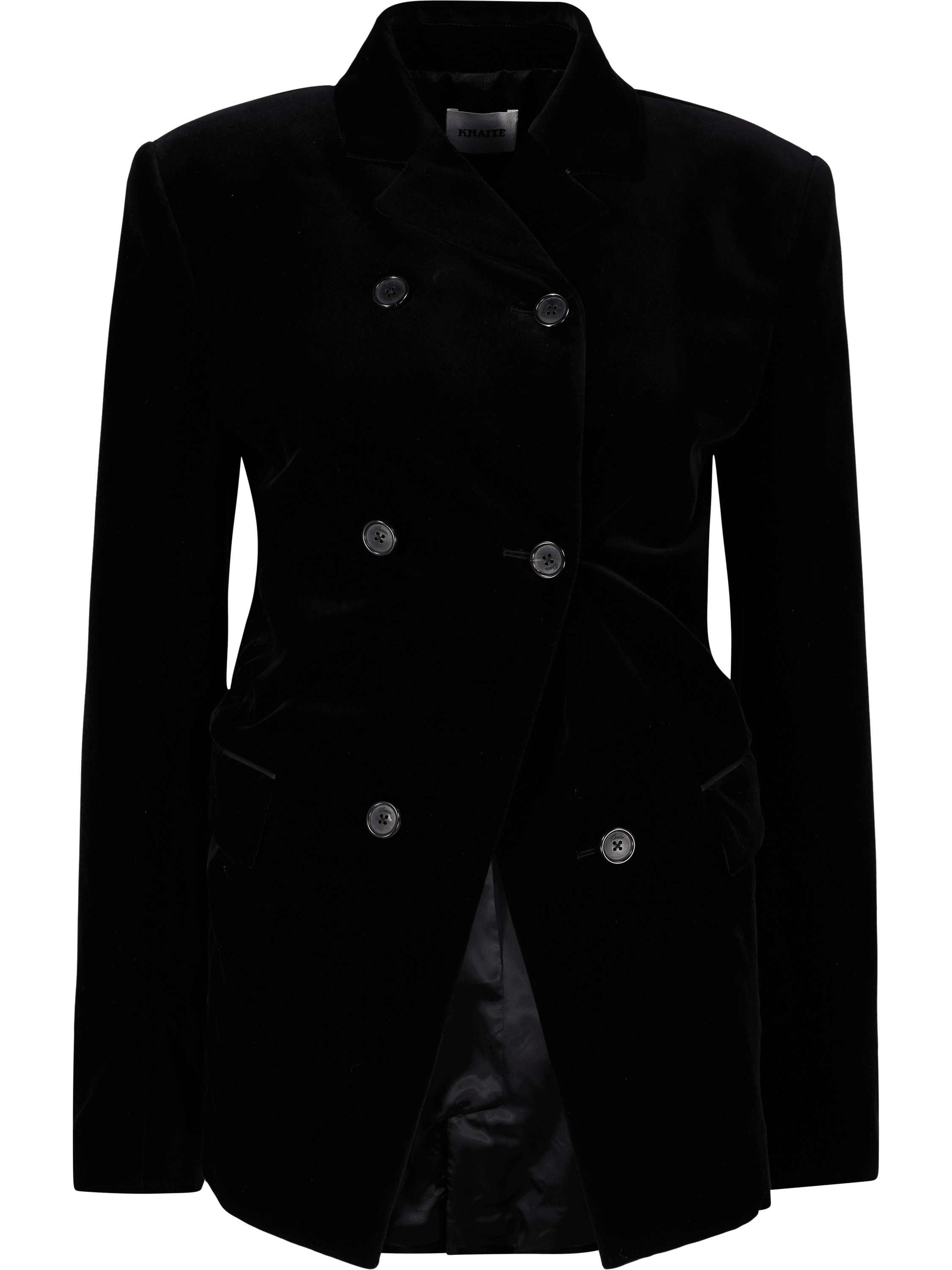 Khaite 'Rolo' velvet blazer in black, Product view – UNGER.DE
