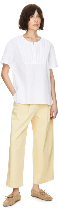 Kurzärmelige Bluse 'Dominic' in Weiß