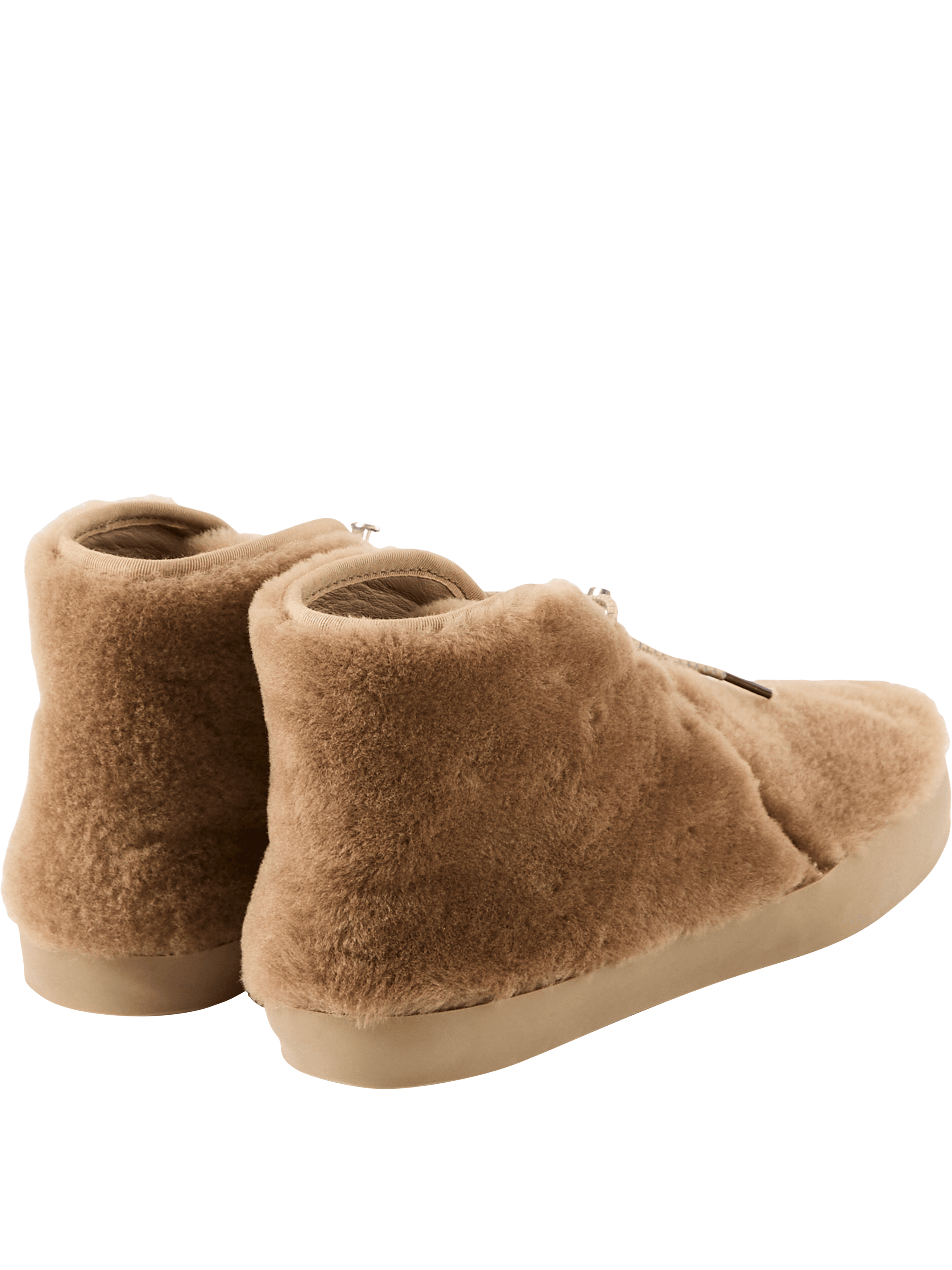 Le Monde Béryl Stiefeletten 'Desert' aus Shearling Beige, Detailansicht – UNGER.DE