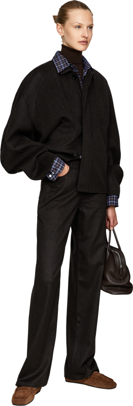 Doubleface Cashmere-Jacke 'Tokyo' Dunkelbraun