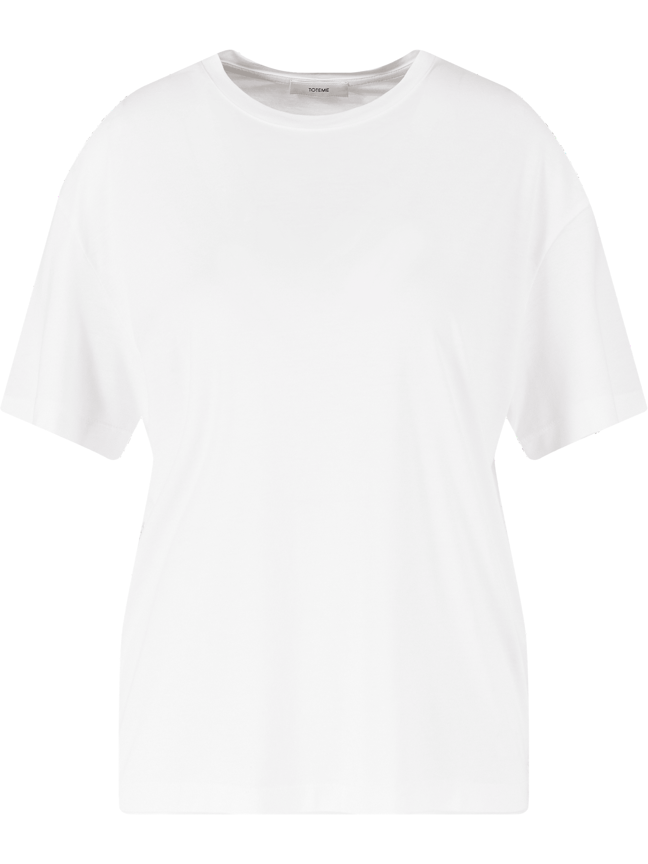 T-shirt with round neckline white