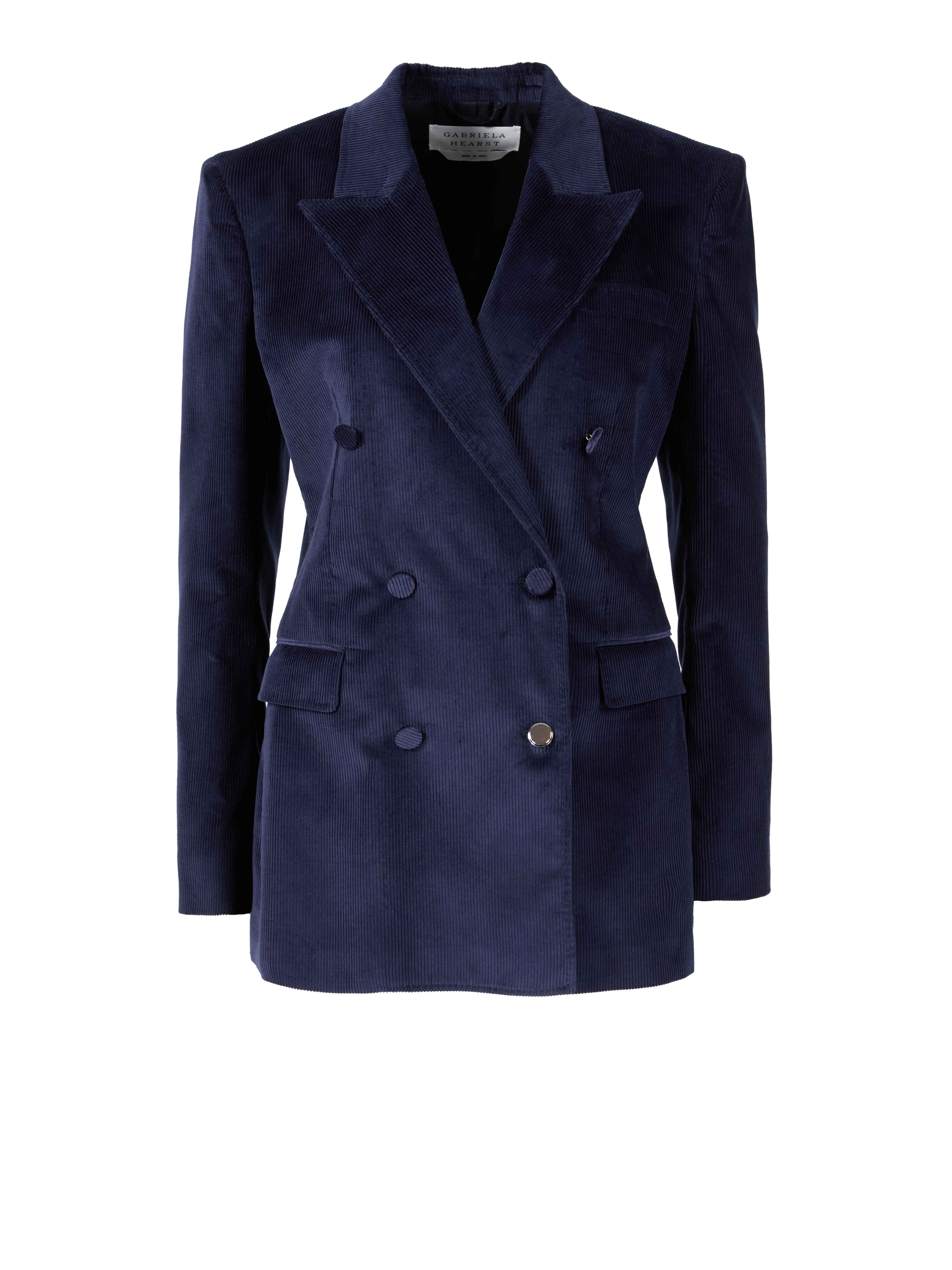 Corduroy blazer 'Gavin' navy blue