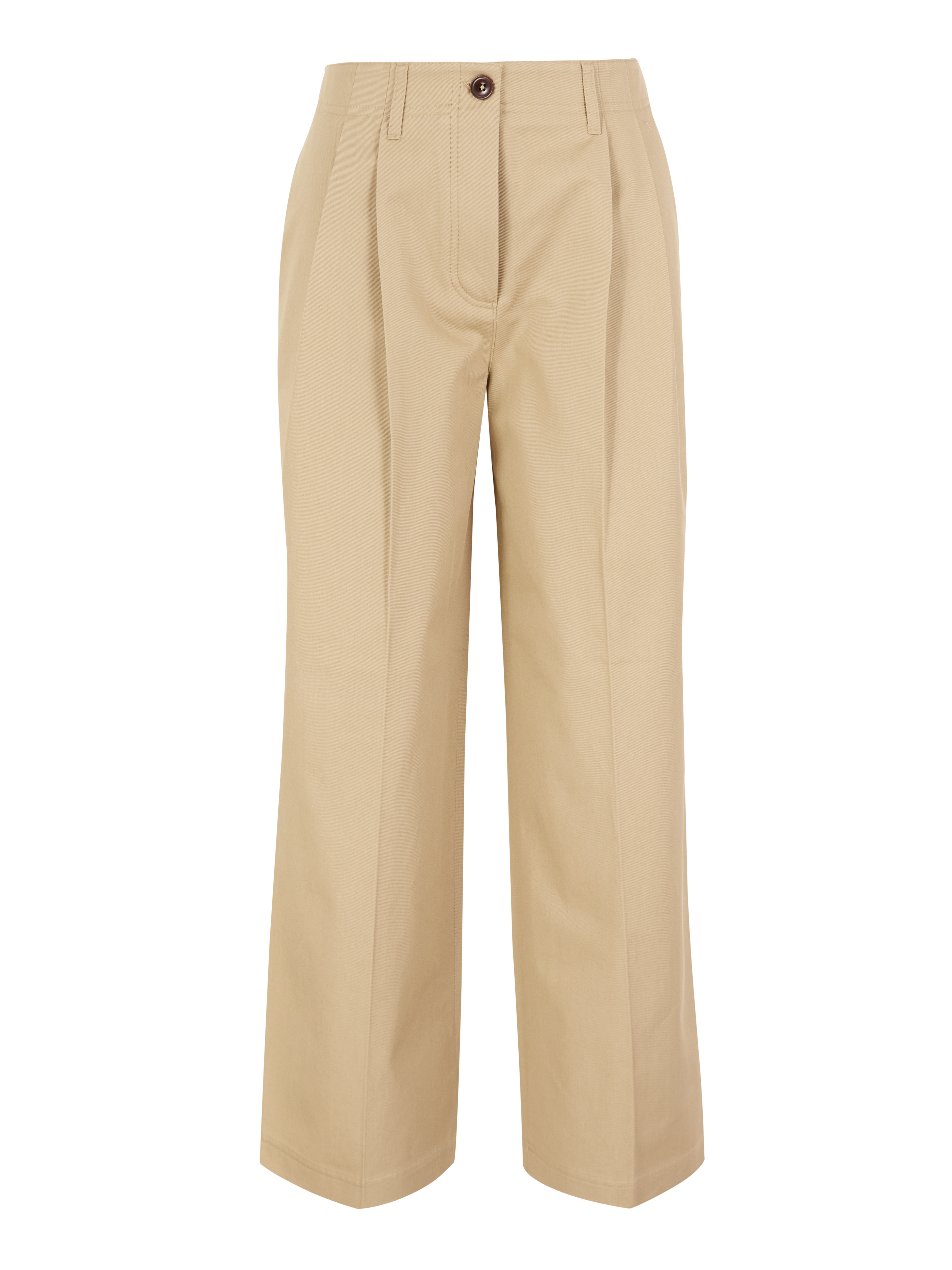 Chinohose aus Baumwolle Beige