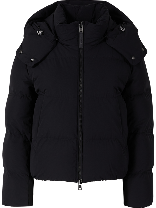 'Madison' hooded down jacket – Black