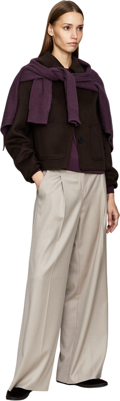 Wolljacke 'Kerry' Dunkelbraun
