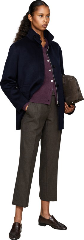 Stoffhose 'Mary' Dunkelbraun