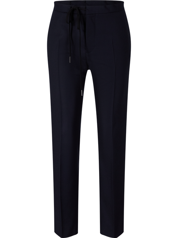Stoffhose aus Schurwolle Marineblau