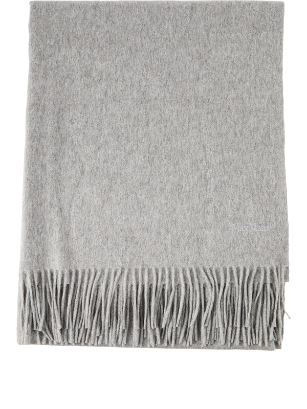 Cashmere-Schal 'Baci' mit Fransen Grau 