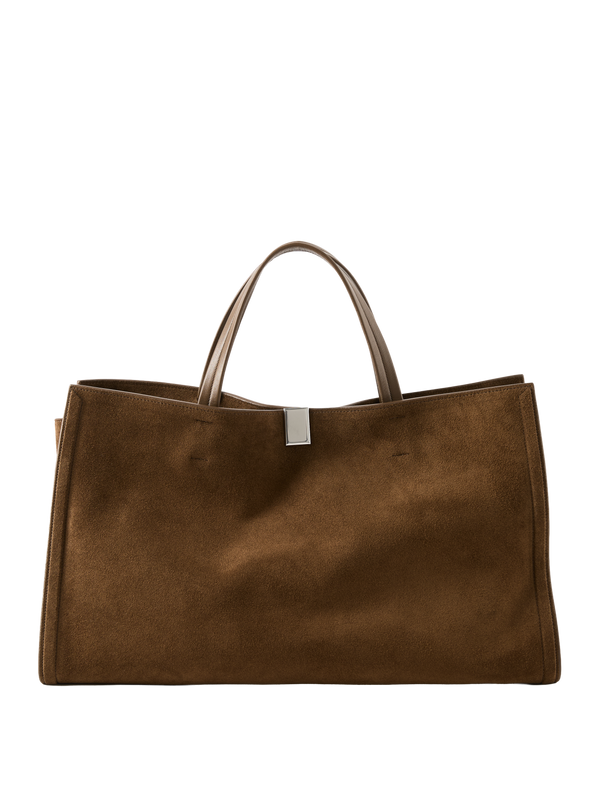 Shopper 'Kit Cabas Medium' aus Leder Cabas Silver