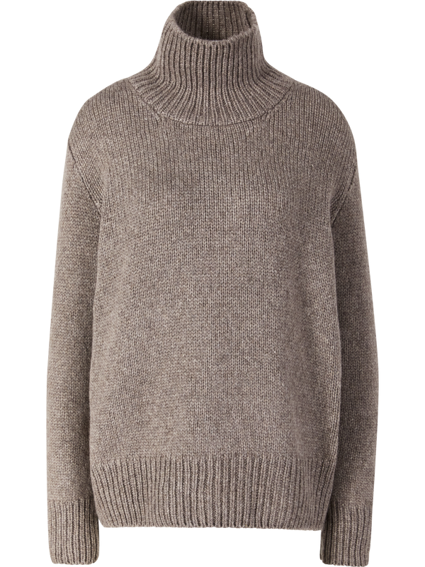 Cashmere-Pullover 'Plira' mit Rollkragen Grau