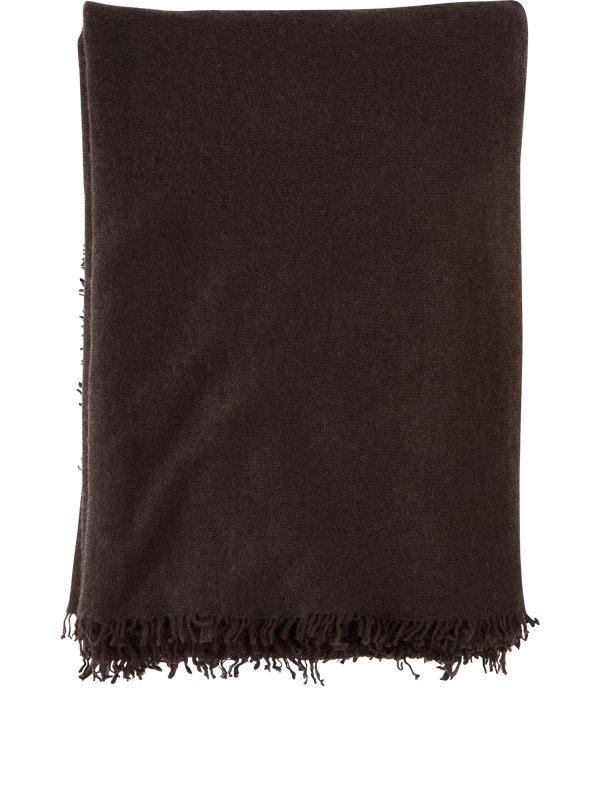 Cashmere scarf 'Julia' chocolate