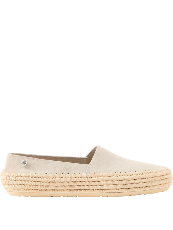 Slipper 'Rio' aus Veloursleder Hellgrau