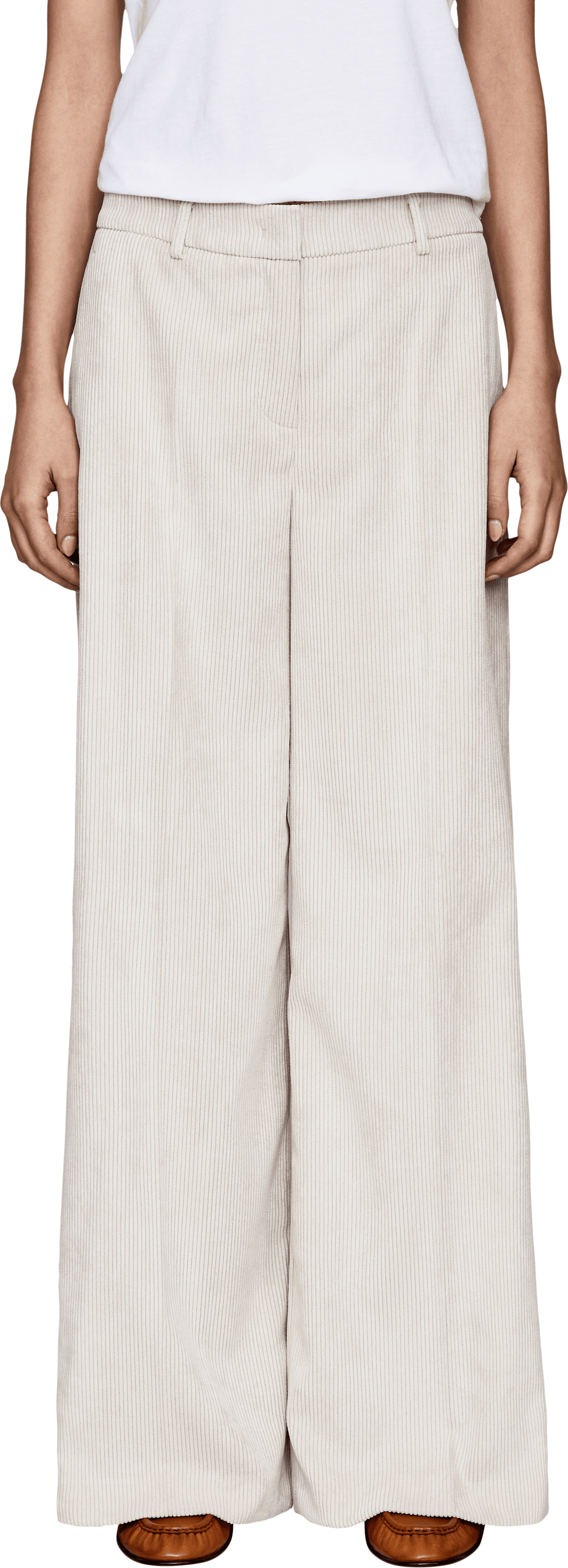 Seductive Cordhose 'Shiloh' Beige, Frontansicht – UNGER.DE