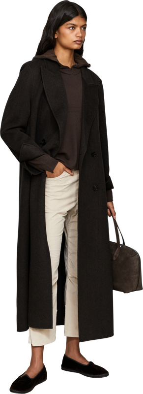 Tapered-fit corduroy trousers beige