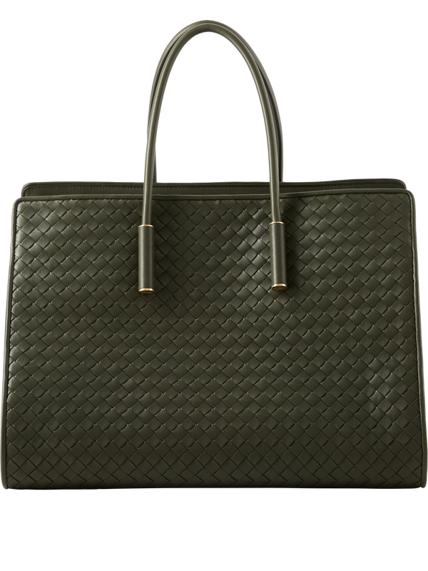'Barbara Medium' handbag in Bark Green