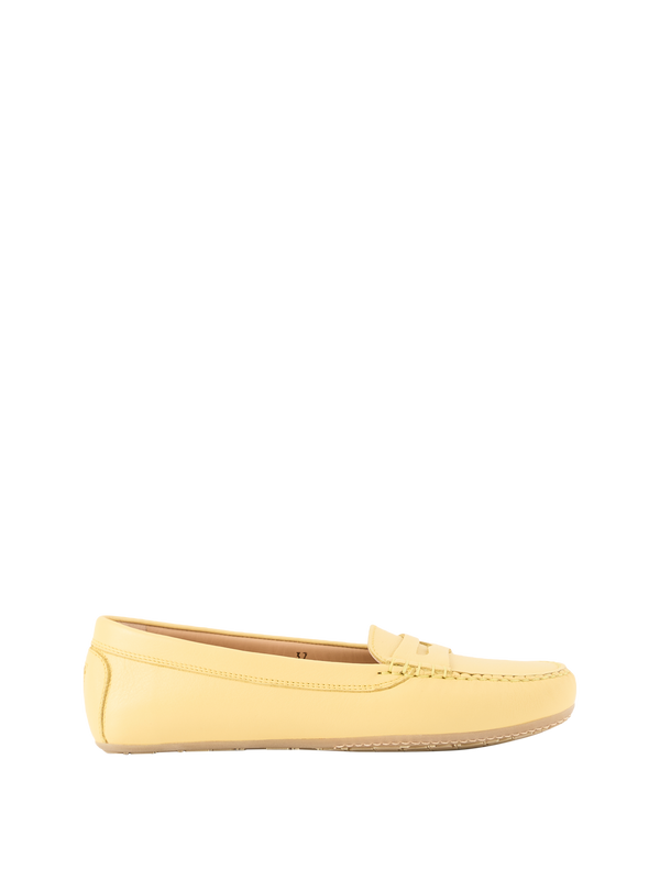 Loafer aus Leder Mousse Lime