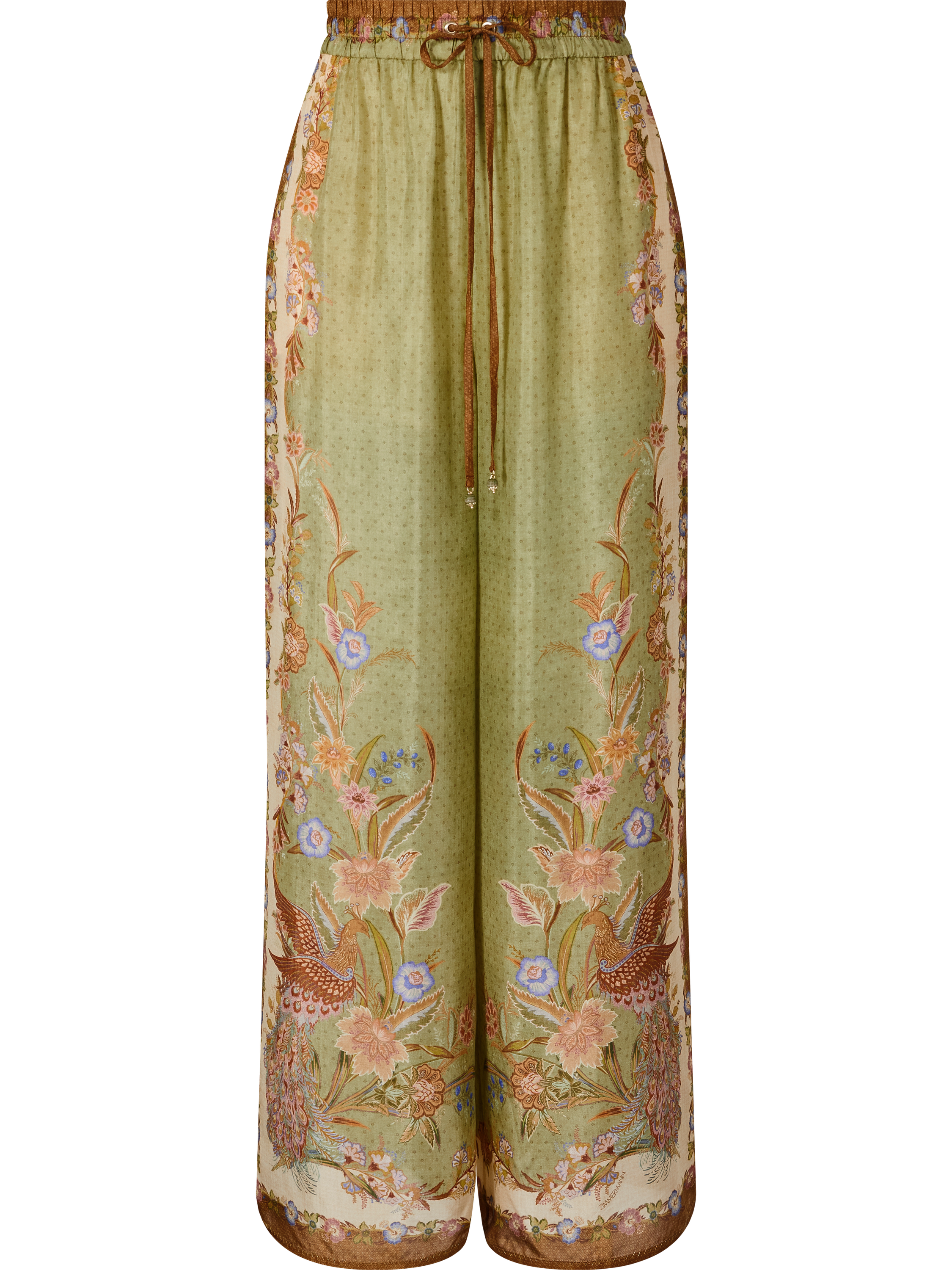Florale Seidenhose 'Indra' Multi