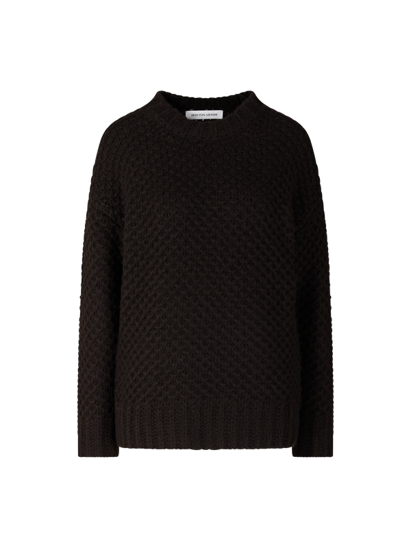 Cashmere-Seidenpullover 'Aurelline' Schokolade