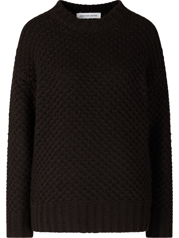 Cashmere-Seidenpullover 'Aurelline' Schokolade
