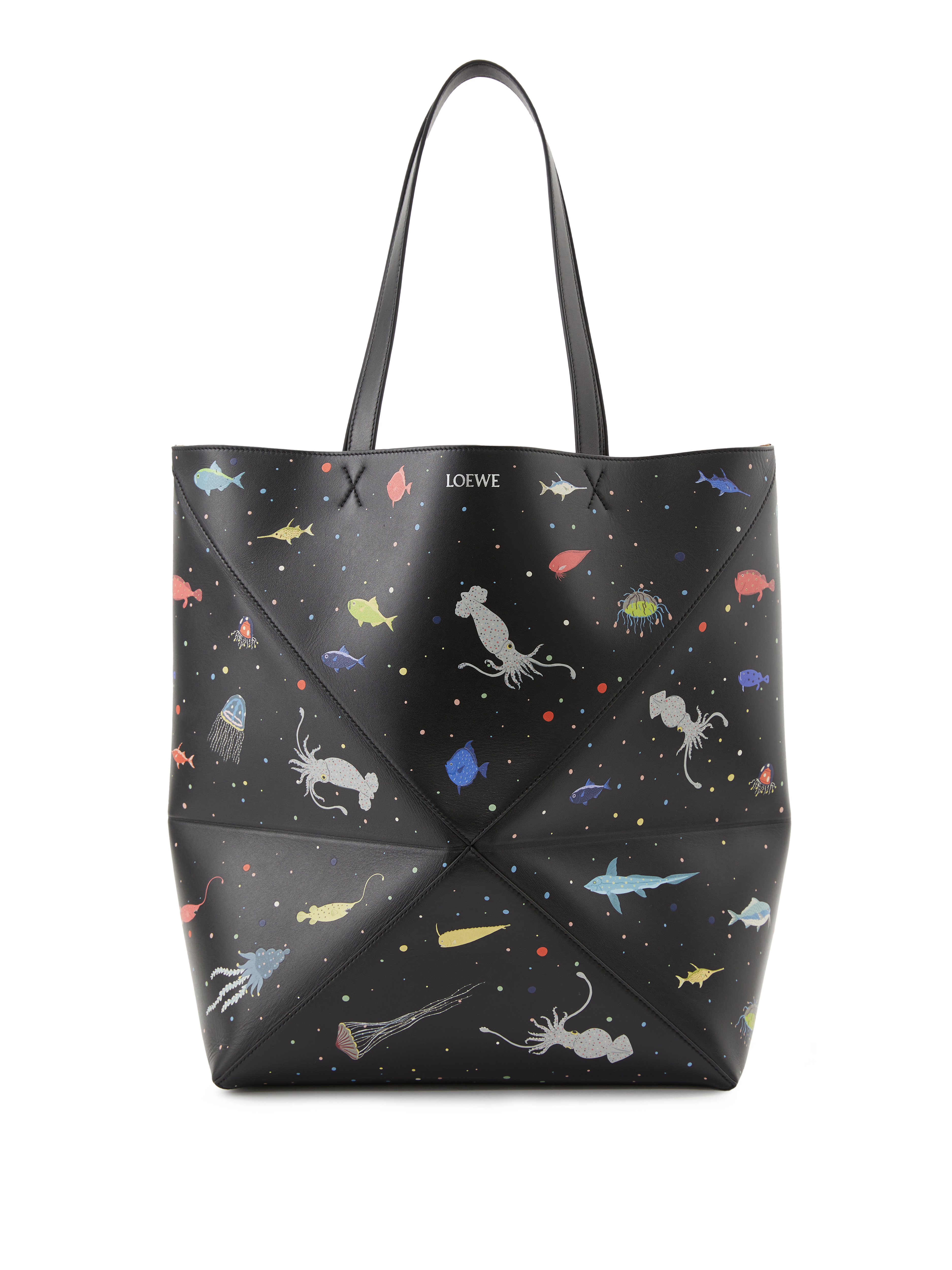 Shopper 'Puzzle Fold Tote XL Deep Sea' Schwarz