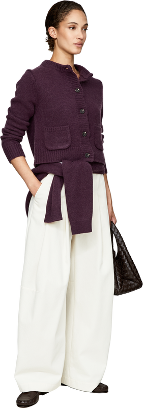 Cashmere-Strickjacke 'The Betty' Blackberry