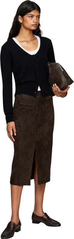 'n°511 Dorothea' cashmere cardigan in Raven
