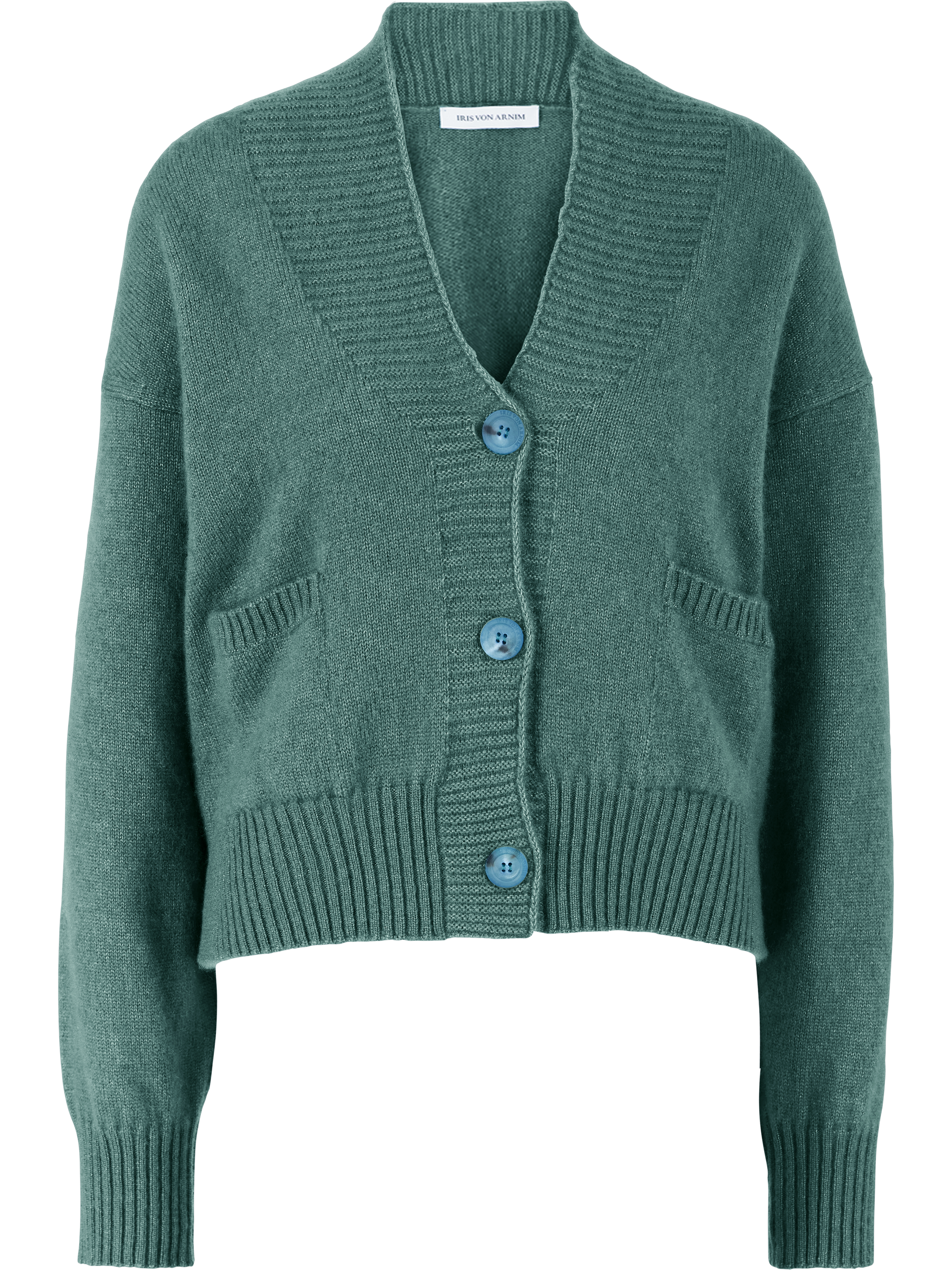 Iris von Arnim 'Kristana' Fern cashmere and silk cardigan, Product view – UNGER.DE