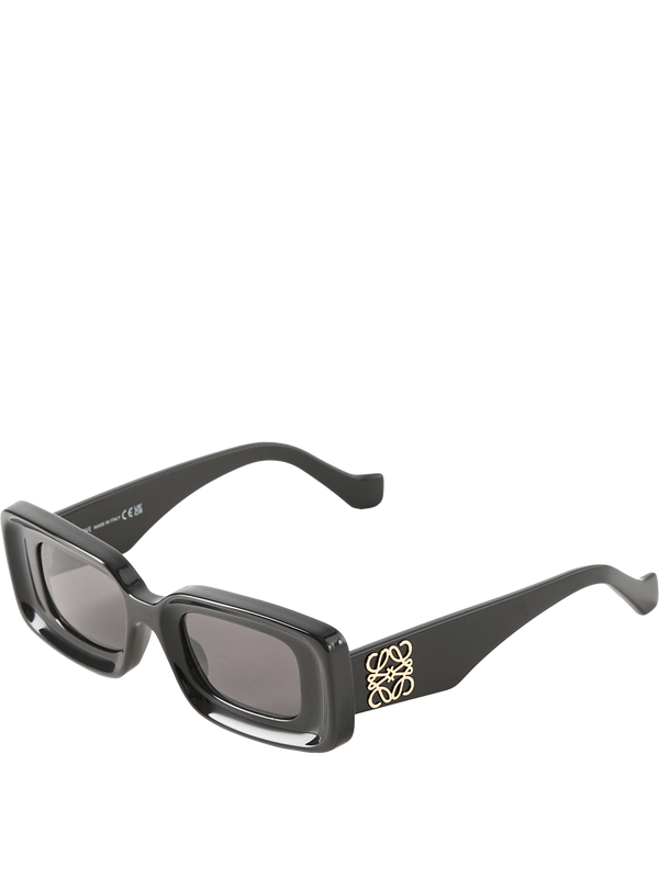 'Rectangular' Sunglasses – Black