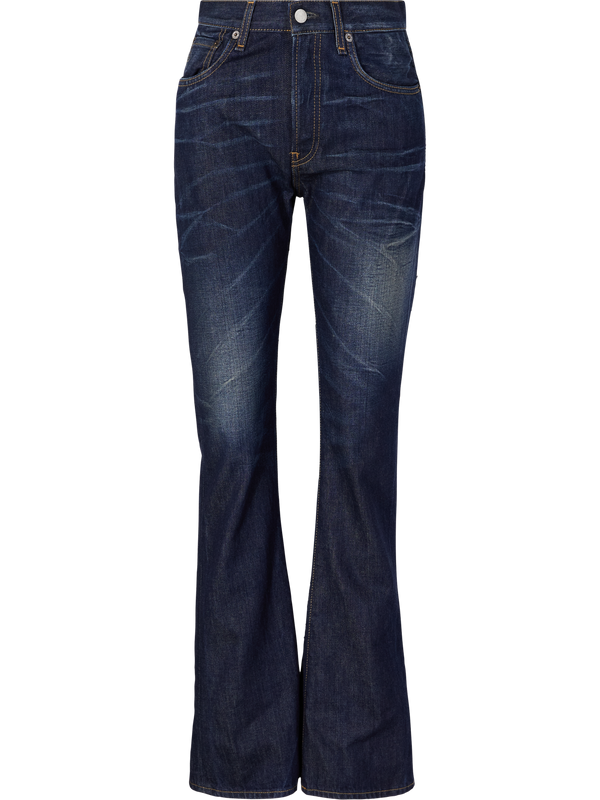 Straight-leg jeans, indigo blue