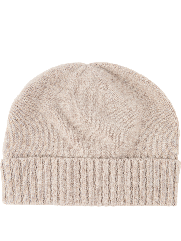 Cashmere beanie taupe