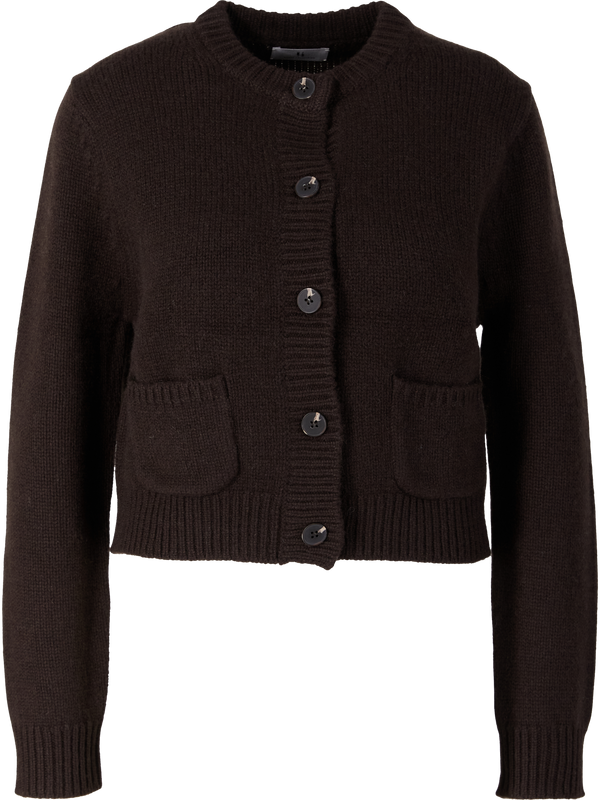 Cashmere-Strickjacke 'The Betty' Espresso