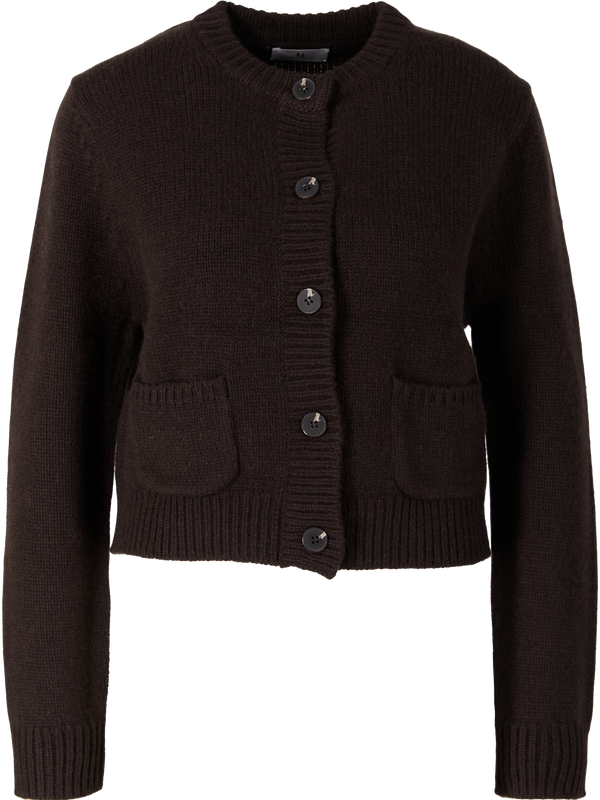 Cashmere-Strickjacke 'The Betty' Espresso