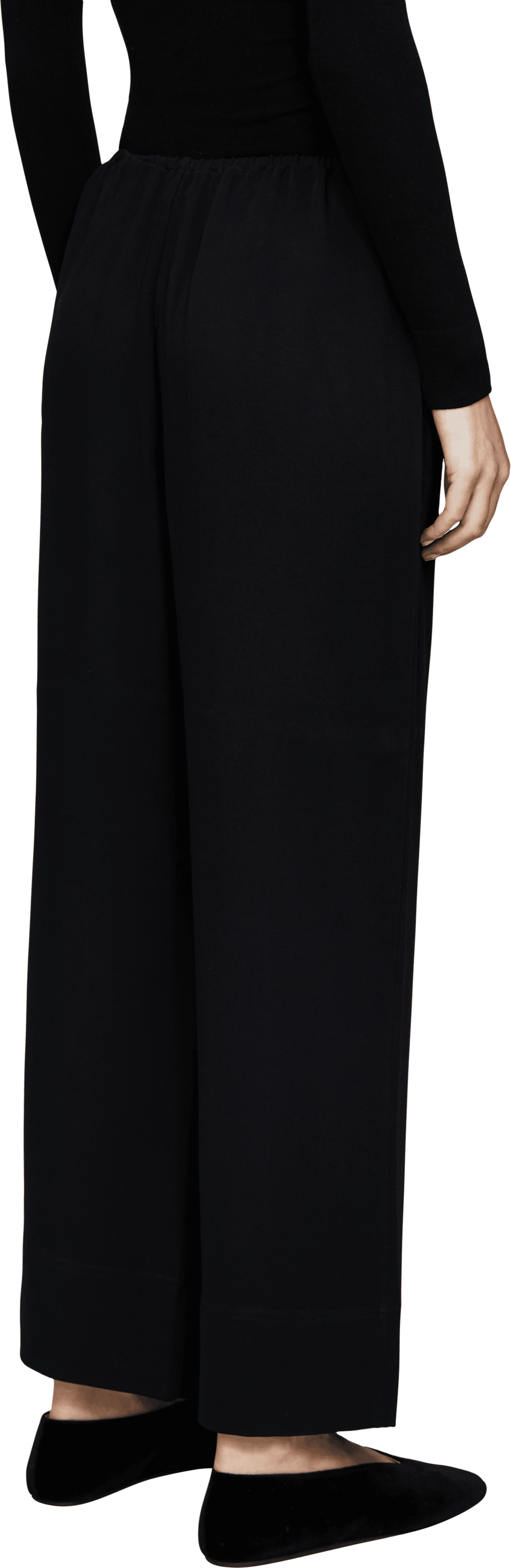 TOTEME Black trousers, Back view – UNGER.DE
