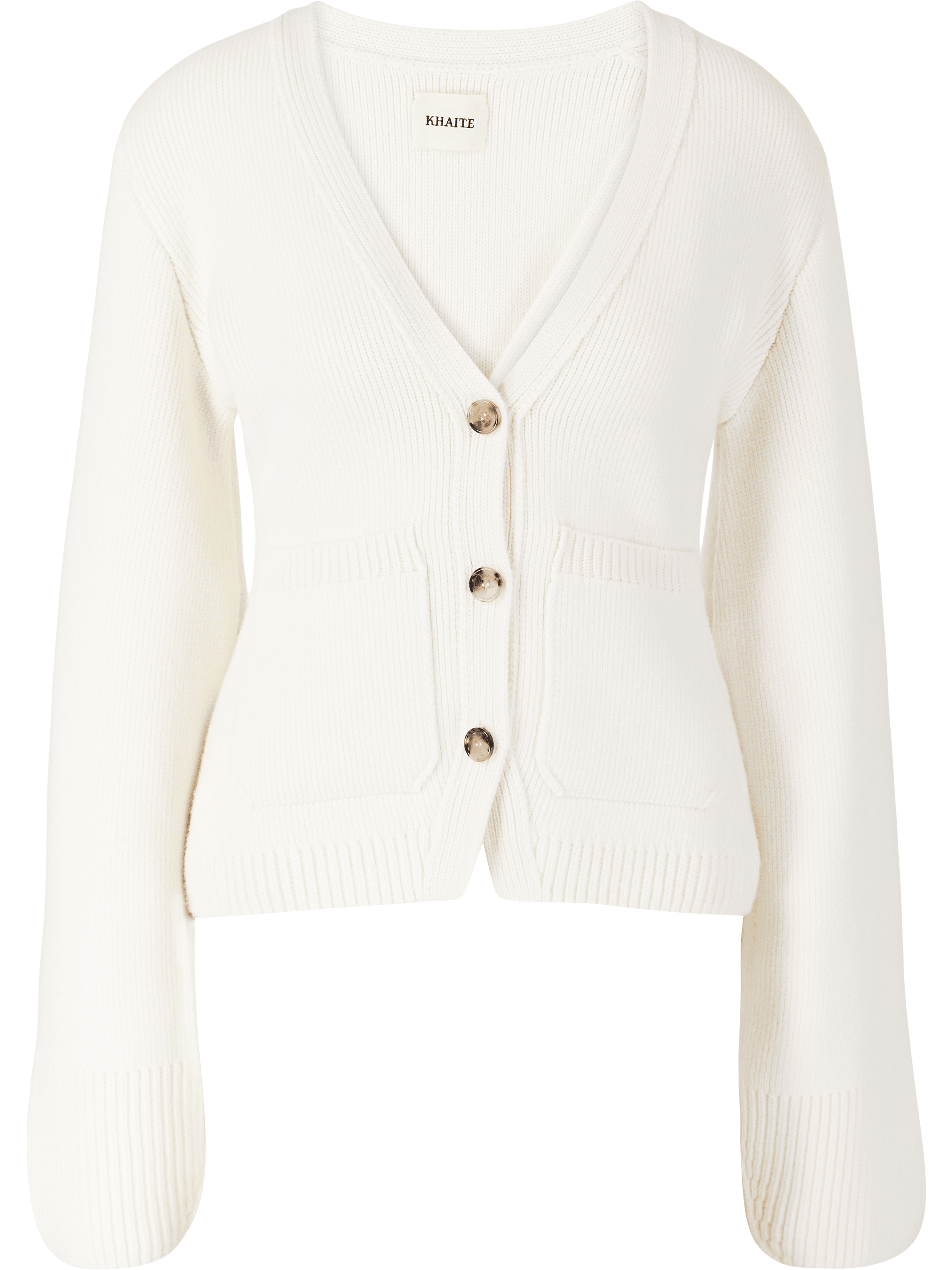 Khaite Cashmere-Strickjacke 'Scarlet' Crème, Produktansicht – UNGER.DE