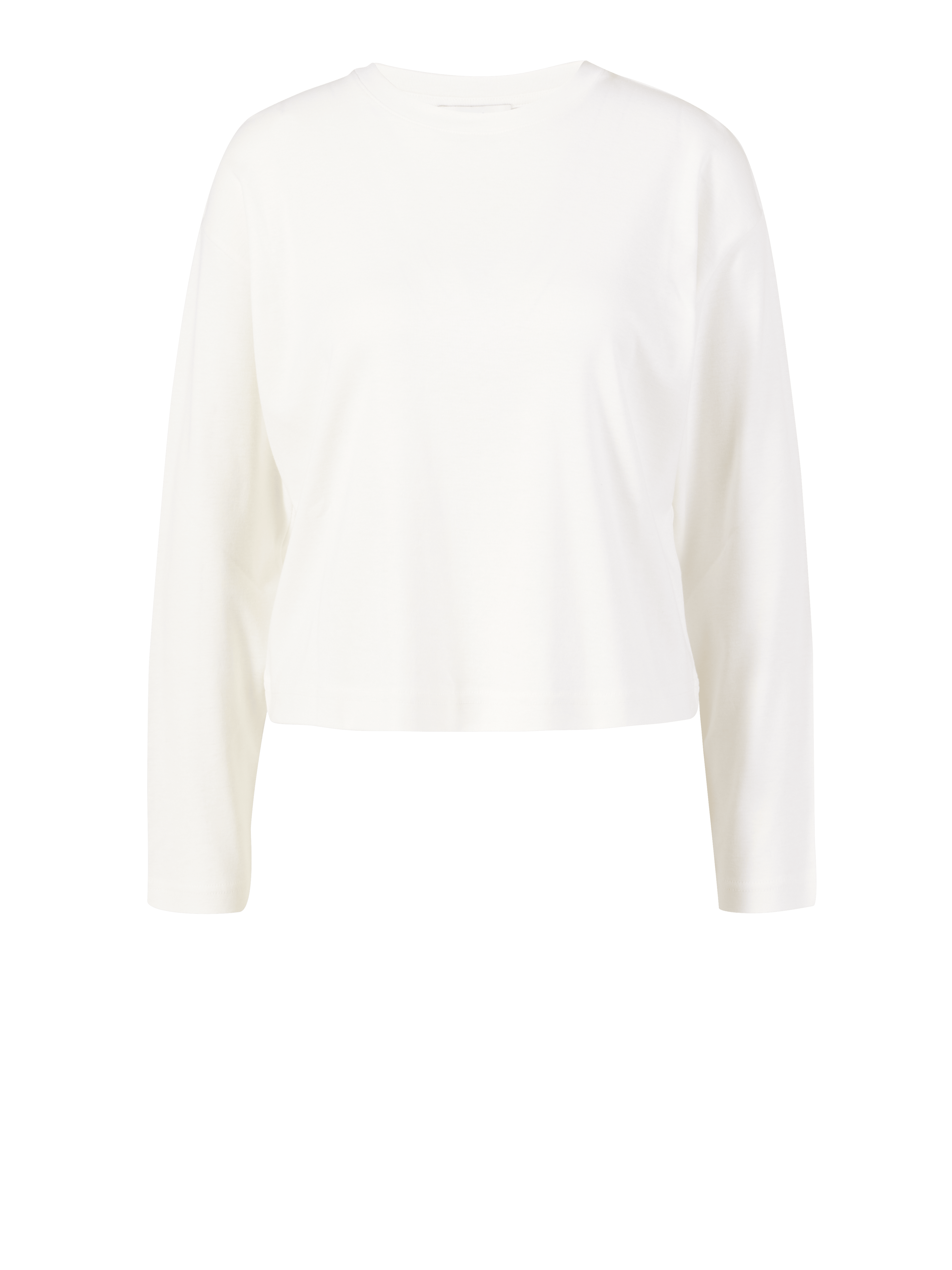 Langarmshirt Weiß