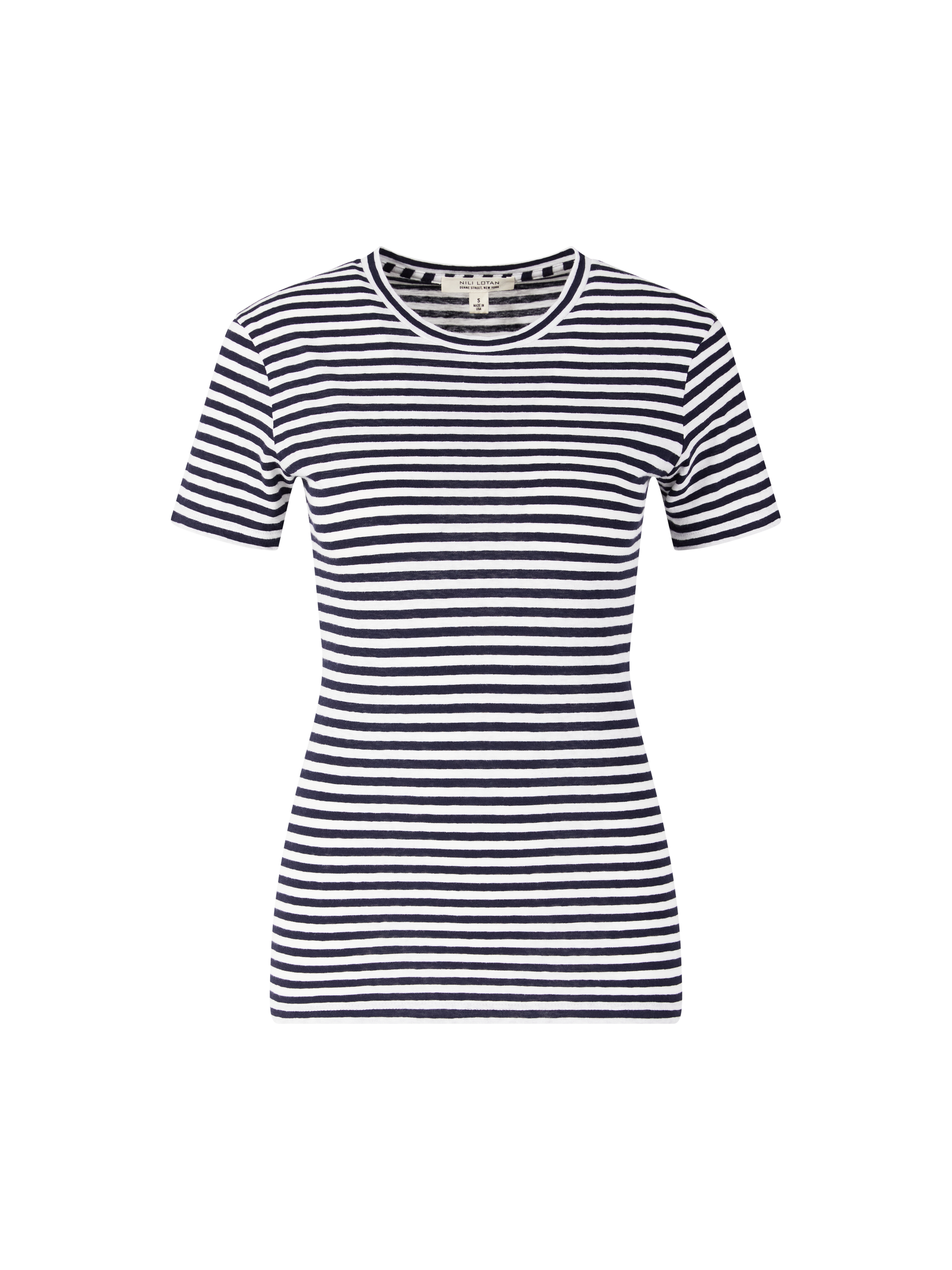 Gestreiftes T-Shirt 'Lana' Marineblau
