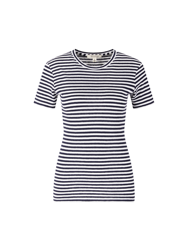 Gestreiftes T-Shirt 'Lana' Marineblau