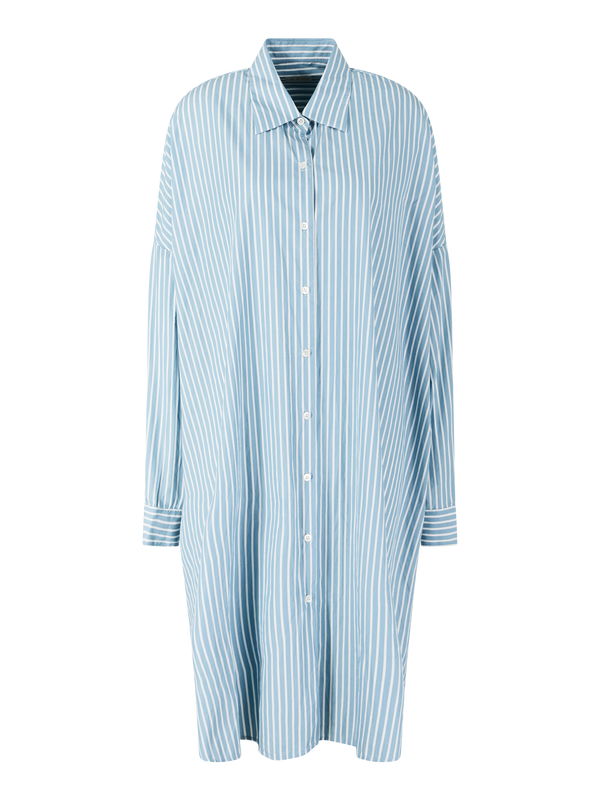 Gestreiftes Hemdkleid 'Dasia' Petrol