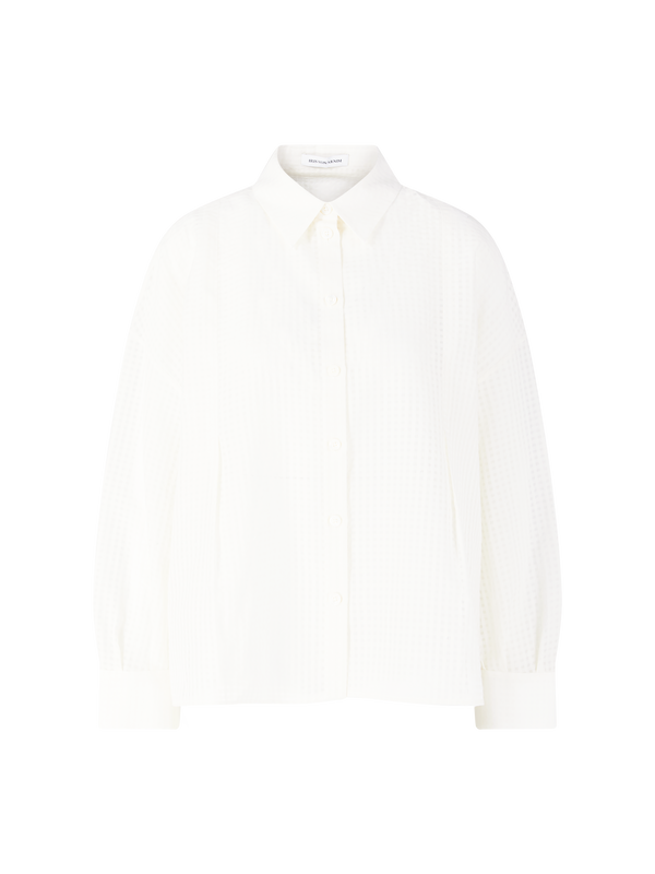 Semitransparentes Hemd 'Valona' Bianco