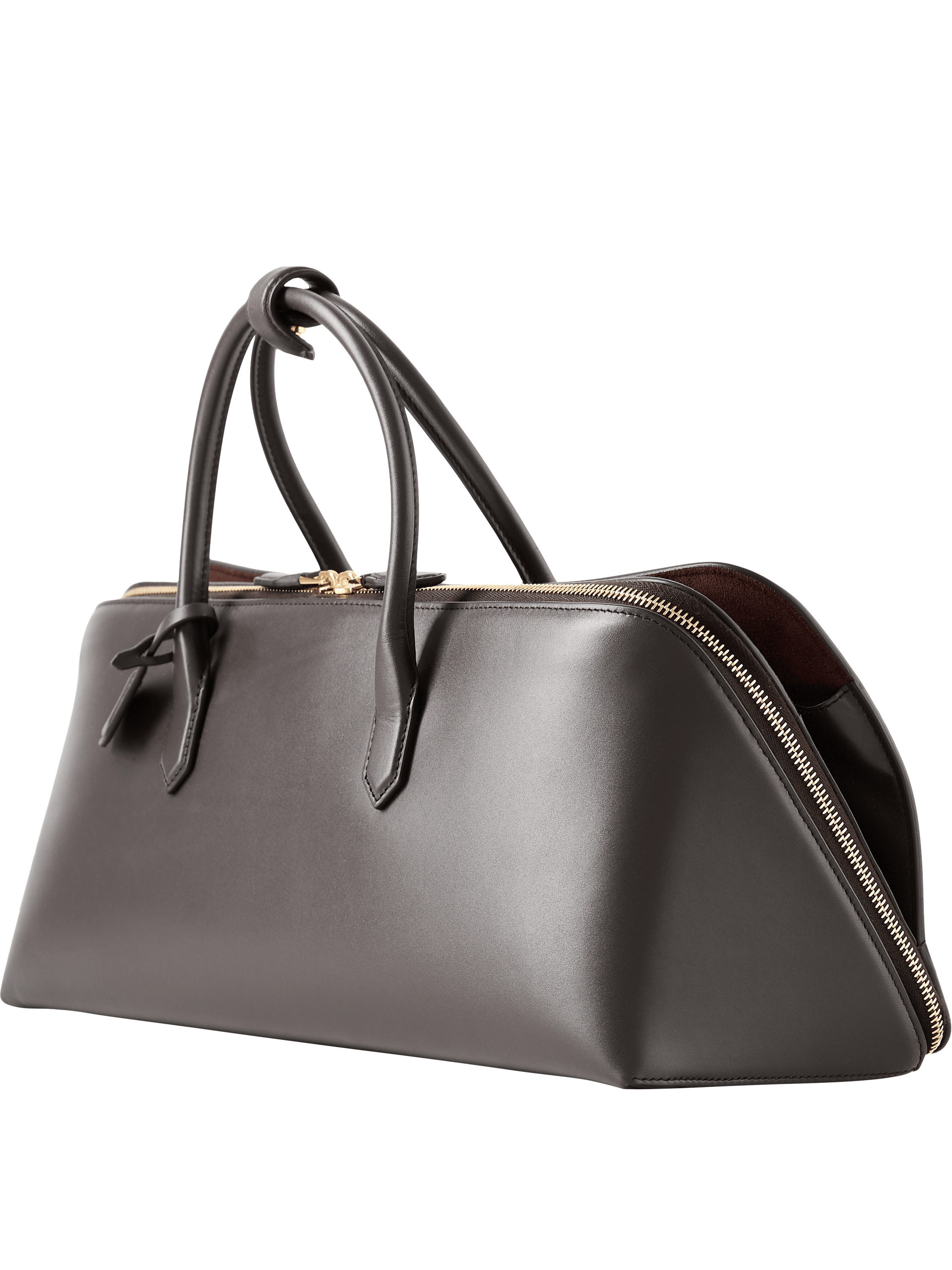 Alaïa 'Delta Medium' handbag, dark brown, Front view – UNGER.DE