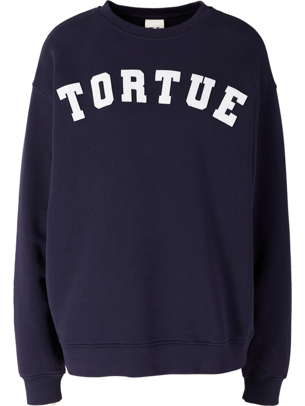 Sweatshirt mit Logo Marineblau