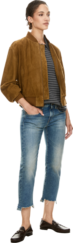 Straight-Leg Jeans 'Boy' Blau